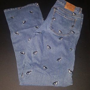 lilly pulitzer boston terrier jean sz 10
